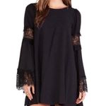 For Love & Lemons Le’veon Lace Bell Sleeve Shift Dress Photo 0