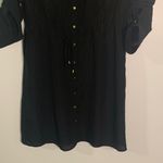 Spense Black Shirt Dress with Gold Buttons Size 12 Photo 2