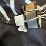 Madewell x Giejo Scoop Neck One Piece Swimsuit Size Large Black White Low Back Photo 6