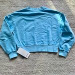 Lululemon Perfectly Oversized Cropped Crew Dye Blue NWT Size 2 Photo 2