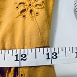 Madewell  Scalloped Eyelet Midi Dress Yellow Size 0 Cheerful Color Boho Chic Photo 7