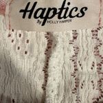 Haptics Lace Hoodie Pink Small Feminine Chic Pullover Boho Crochet Spring Style Pink Photo 5