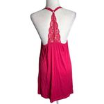 Daisy Fuentes Pink Lace Trimmed Sleepwear Size Med Chemise Babydoll Adjustable Photo 3