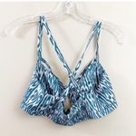 Anthropologie Pilcro Printed Surf Bra Top in Ikat Blue/White Photo 6
