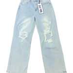 Almost Famous 90’s Fit Distressed Wide Leg Jeans Photo 0