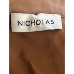 Nicholas Gayle‎ Faux Leather Wrap Front Midi Dress Cigar Tan Brown Size 6 NWT Photo 7