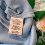 Bobeau  Size M Light Blue Floral Elastic Waist Flowy Lined Maxi Skirt Photo 8