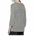 Thakoon 2fer Black & White Knit 3/4 Sleeve Sweater Faux White Blouse A192 Size XS Photo 2