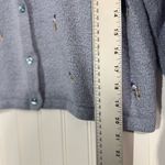 Northern Reflections  Blue Embroidered Floral Button Cardigan L Y2K Cottagecore Photo 6