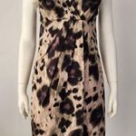 Valentino Red leopard animal Print Dress Party Cocktail size 42 vintage y2k‎ 90s Tan Photo 0
