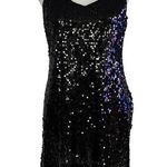 EXPRESS NEW  Size S Sequined Mini Dress Party NYE LBD Black Cocktail Photo 0