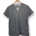 FIGS Casma™ Three-Pocket Scrub Top Size XS V-Neck Short Sleeve Graphite #FW1100 Photo 1