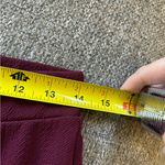 ASOS Burgundy/Maroon Textured Panels Leggings | Size 8 Photo 4