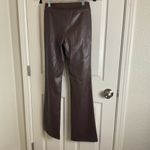 Garage Brown Faux Leather Flare Pants Size small Photo 7
