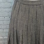 Houndstooth GIORGIO SANT.ANGELO 100% Wool Black & White  Circle Skirt-6 Photo 0