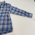 LL Bean Fleece Lined Flannel Blue Plaid Shirt Jacket Shacket Size XS PETITE Photo 8