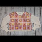ZARA  Crochet Chenille Granny Square Patchwork Tutti Sweater Sz‎ S Photo 4