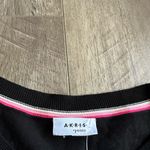 Akris Punto  Wool Crewneck Sweater Black Pink Trim XS NWOT Photo 1