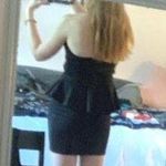 Seductions Black Peplum Dress Photo 4