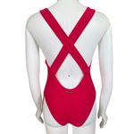 Juicy Couture barberry high neck with grommets 1 piece swimsuit lightly padded M Photo 3