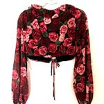 Majorelle NWT Revolve   Rocsi Front Tie Closure Ruffle Sheer Lightweight Blouse S Photo 2