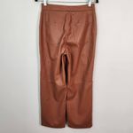 BLANK NYC  Brown Faux Leather Pants NWT Size 27 Cropped Brown Leather Pants Photo 4