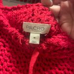 Pilcro  Sailcloth Hooded Sweater Red Size Medium Anthropologie Photo 1