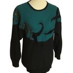 Vintage 80s dressy beaded sweater Size M Photo 0