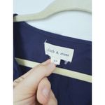 Cloth & Stone Anthropologie  Star Wrap Romper XS Navy Blue Boho Celestial Preppy Photo 2