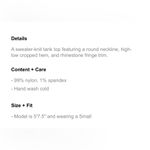 Forever 21  • Sweater Knit Rhinestone Crop Photo 7