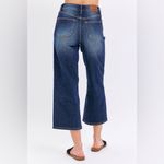 Judy Blue  Mid Rise Tummy Control Wide Leg Crop Denim 88876 Size 11/30 Photo 1