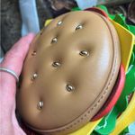 Authentic Kate spade Leather Burger zip around embellished Crossbody Brown Photo 8