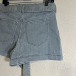 Banana Republic  Gray Denim Jeans Tie High Waist Shorts Size 30 10P 10 Petite Photo 12