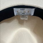 Lack of Color Mirage Fedora Hat Ivory Wool Suede Trim 56CM Photo 7