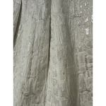 Hunter Dixon White Silver Metallic Textured Pleated Mini Skirt Size 4 Photo 1