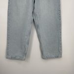 ZARA ‎ Women's Streetwear Light Wash Straight Leg High Waist Blue Denim Jeans 32 Photo 6