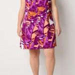 Bold Elements NWT  Vibrant Purple and Orange Halter Dress Photo 0