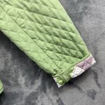 Briggs New York  Women Jacket PL Green Quilted   Solid Short Button Polyester Photo 2