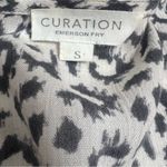 Emerson Fry Curation Bardot top in leopard gray Sz S Photo 7