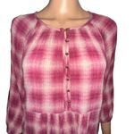 Maeve Anthropologie  Plaid Peplum Top Photo 5