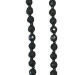 Vintage Estate Black Faceted Crystal Y Rosary Style Necklace Photo 7