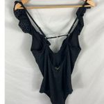 Betsey Johnson New One Piece Ruffle Eyelet Swimsuit Size Large Photo 5