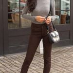 joe's jeans The Charlie High-Rise Coated Skinny Jeans Dark Cocoa Sz 28 NWT Ankle Photo 8