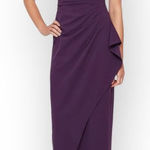 Slny S.L. Fashions Maxi Dress Women's Plus 18 Purple Embellished Halter Neckline Photo 0