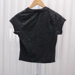 Forever 21 Beetlejuice X  Girls Black Mineral Wash T Shirt Beaded Logo Size Small Photo 1