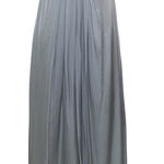 NWT Theia Couture Gold & Gray Silk Formal Strapless Dress Beaded Size 4 $995 Photo 0