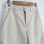 Aritzia  TNA Greenwich High Waisted Carpenter Pants Twill Khaki Beige Women's 4 Photo 3