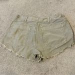 Free People Khaki Cutoff Cotton Shorts Size 8 Cargo mini Photo 5