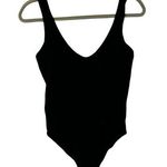 Aura Black Bodysuit Tank Top Shirt Womens Size Medium Large Stretchy Soft Design Photo 0