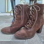 Steve Madden Gretell brown heeled lace up boots sz 10 Photo 1